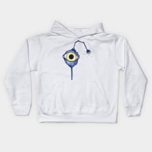 Cartoon robot eye Kids Hoodie